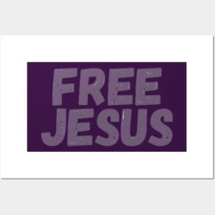 Free Jesus By Abby Anime(c) Posters and Art